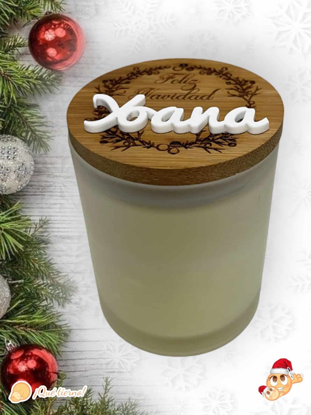 VELA VAINILLA NAVIDAD PROFE QUE TIERNO LAS PALMAS CANARIAS PERSONALIZADO (1)