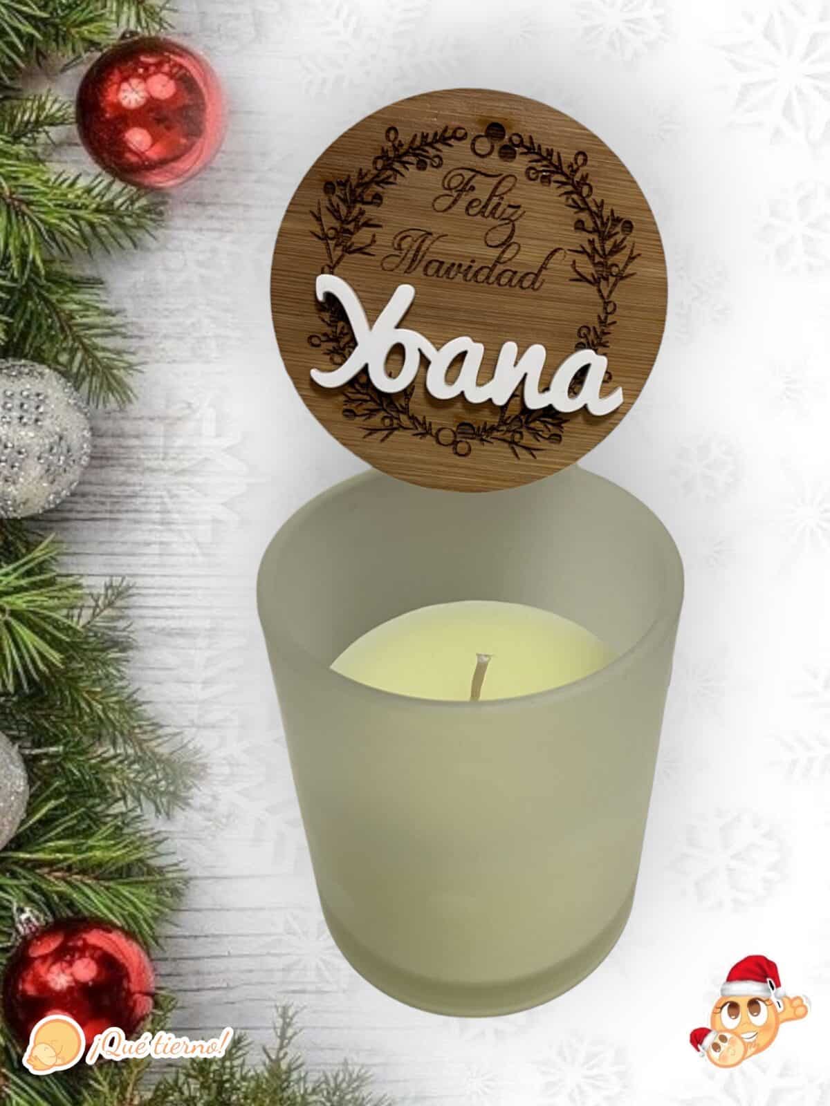 VELA VAINILLA NAVIDAD PROFE QUE TIERNO LAS PALMAS CANARIAS PERSONALIZADO (1)