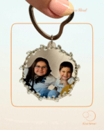 LLAVERO FLORAL FOTO PERSONALIZADA ACRILICO TRANSPARENTE QUE TIERNO LAS PALMAS CANARIAS