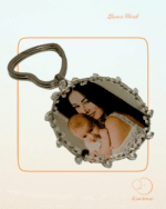 LLAVERO FLORAL FOTO PERSONALIZADA ACRILICO TRANSPARENTE QUE TIERNO LAS PALMAS CANARIAS