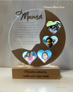 PLACA MAMÁ LUNA QUE TIERNO CANARIAS LAS PALMAS PERSONALIZADO MADERA