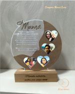 PLACA MAMÁ LUNA QUE TIERNO CANARIAS LAS PALMAS PERSONALIZADO MADERA