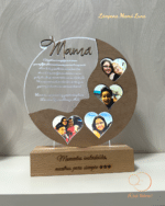 PLACA MAMÁ LUNA QUE TIERNO CANARIAS LAS PALMAS PERSONALIZADO MADERA