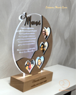 PLACA MAMÁ LUNA QUE TIERNO CANARIAS LAS PALMAS PERSONALIZADO MADERA