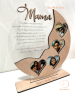 PLACA MAMÁ LUNA QUE TIERNO CANARIAS LAS PALMAS PERSONALIZADO MADERA