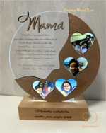 PLACA MAMÁ LUNA QUE TIERNO CANARIAS LAS PALMAS PERSONALIZADO MADERA