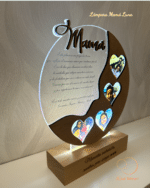 PLACA MAMÁ LUNA QUE TIERNO CANARIAS LAS PALMAS PERSONALIZADO MADERA