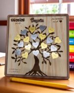 ÁRBOL DEL ALUMNADO - MADERA METACRILATO ACRILICO QUE TIERNO LAS PALMAS CANARIAS FIN DE CURSO PROFE MAESTRO REGALO (3)