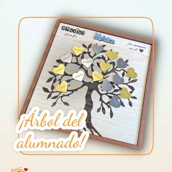 ARBOL DEL ALUMNADO PROFE QUE TIERNO CANARIAS LAS PALMAS PERSONALIZADO