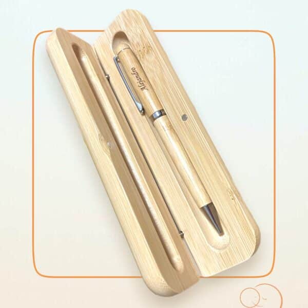 BOLIGRAFO CON CAJA DE MADERA MACIZA QUE TIERNO CANARIAS LAS PALMAS PERSONALIZADO