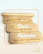 BOLIGRAFO CON CAJA DE MADERA MACIZA QUE TIERNO CANARIAS LAS PALMAS PERSONALIZADO