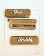 BOLIGRAFO CON CAJA DE MADERA MACIZA QUE TIERNO CANARIAS LAS PALMAS PERSONALIZADO