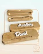 BOLIGRAFO CON CAJA DE MADERA MACIZA QUE TIERNO CANARIAS LAS PALMAS PERSONALIZADO
