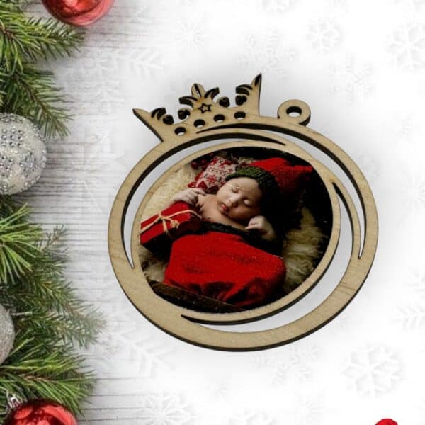 BOLA NAVIDAD QUE TIERNO CON FOTO MADERA METACRILATO PERSONALIZADO LAS PALMAS CANARIAS (10)