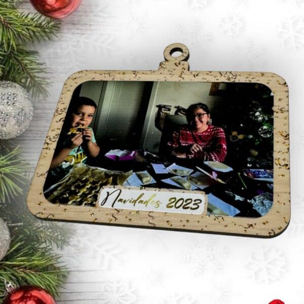 BOLA NAVIDAD QUE TIERNO CON FOTO MADERA METACRILATO PERSONALIZADO LAS PALMAS CANARIAS (10)