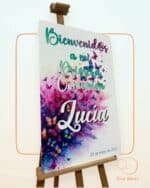 CARTEL BIENVENIDA SEATTING PLAIN BODA BAUTIZO COMUNIÓN QUE TIERNO BODAS PERSONALIZADAS LAS PALMAS CANARIAS