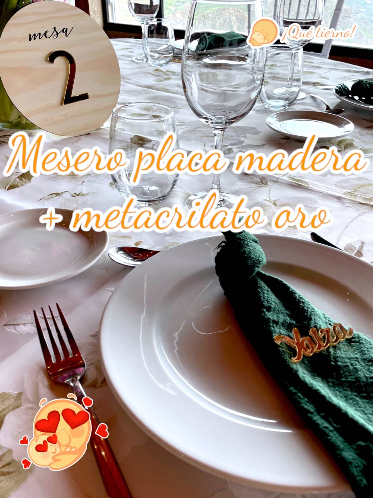 MESERO EVENTO BODA BODAS PERSONALIZADAS BAUTIZO COMUNION QUE TIERNO LAS PALMAS CANARIAS PERSONALIZADO