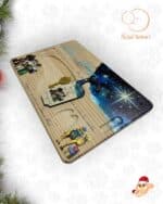 BANDEJA MAGICA NAVIDEÑA REYES MAGOS PAPA NOEL QUE TIERNO CANARIAS MADERA A COLOR LAS PALMAS MAGIA