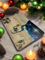 BANDEJA MAGICA NAVIDEÑA REYES MAGOS PAPA NOEL QUE TIERNO CANARIAS MADERA A COLOR LAS PALMAS MAGIA