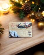 BANDEJA MAGICA NAVIDEÑA REYES MAGOS PAPA NOEL QUE TIERNO CANARIAS MADERA A COLOR LAS PALMAS MAGIA