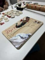 BANDEJA MAGICA NAVIDEÑA REYES MAGOS PAPA NOEL QUE TIERNO CANARIAS MADERA A COLOR LAS PALMAS MAGIA