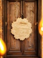 GUIRNALDA FAMILIAR NAVIDAD CLASICA MADERA METACRILATO QUE TIERNO CANARIAS LAS PALMAS