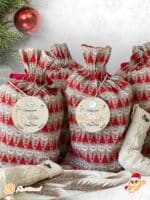 PLACA AUTENTICIDAD SACO DE PAPA NOEL PERSONALIZADA MADERA METACRILATO SELLO POLO NORTE NAVIDAD QUE TIERNO LAS PALMAS CANARIAS