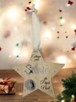 PLACA AUTENTICIDAD SACO DE PAPA NOEL PERSONALIZADA MADERA METACRILATO SELLO POLO NORTE NAVIDAD QUE TIERNO LAS PALMAS CANARIAS