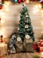 PLACA AUTENTICIDAD SACO DE PAPA NOEL PERSONALIZADA MADERA METACRILATO SELLO POLO NORTE NAVIDAD QUE TIERNO LAS PALMAS CANARIAS