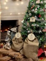 PLACA AUTENTICIDAD SACO DE PAPA NOEL PERSONALIZADA MADERA METACRILATO SELLO POLO NORTE NAVIDAD QUE TIERNO LAS PALMAS CANARIAS