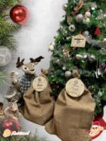 PLACA AUTENTICIDAD SACO DE PAPA NOEL PERSONALIZADA MADERA METACRILATO SELLO POLO NORTE NAVIDAD QUE TIERNO LAS PALMAS CANARIAS