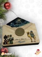 SOBRE MAGICO REYES MAGOS PAPA NOEL A COLOR MADERA QUE TIERNO CANARIAS LAS PALMA