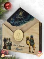 SOBRE MAGICO REYES MAGOS PAPA NOEL A COLOR MADERA QUE TIERNO CANARIAS LAS PALMA