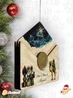 SOBRE MAGICO REYES MAGOS PAPA NOEL A COLOR MADERA QUE TIERNO CANARIAS LAS PALMA