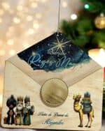 SOBRE MAGICO REYES MAGOS PAPA NOEL A COLOR MADERA QUE TIERNO CANARIAS LAS PALMA