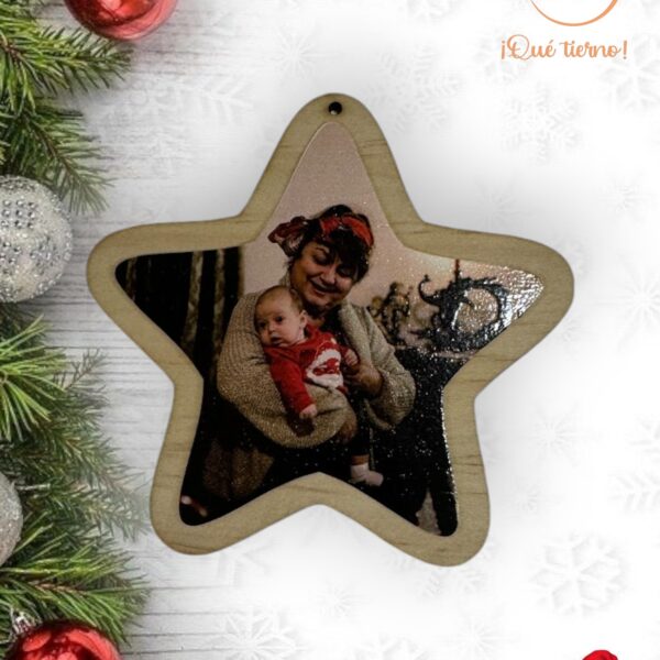 BOLA NAVIDAD MADERA QUE TIERNO LAS PALMAS CANARIAS FOTOGRAFIA