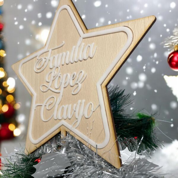 ESTRELLA DE ARBOL DE NAVIDAD PARA LA COPA QUE TIERNO LAS PALMAS CANARIAS DECORACION