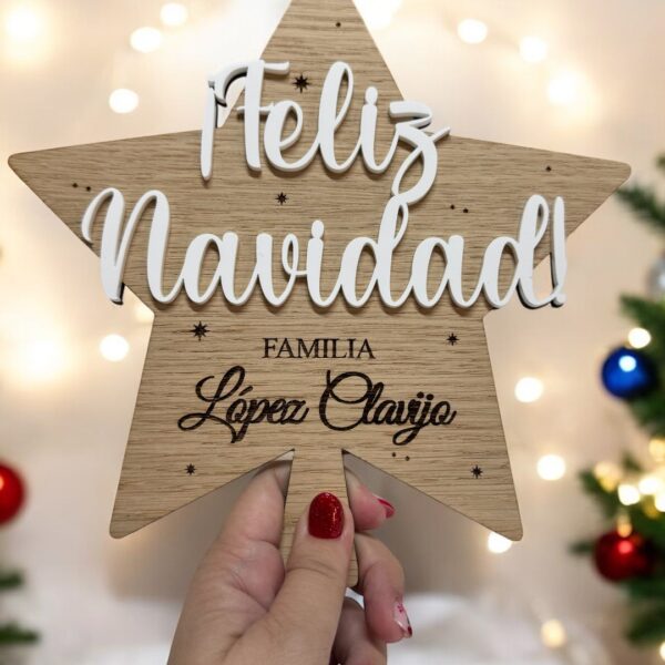 ESTRELLA DE ARBOL DE NAVIDAD PARA LA COPA QUE TIERNO LAS PALMAS CANARIAS DECORACION