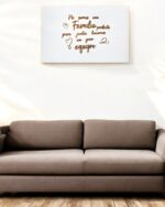 Frase No somos una FAMILIA perfecta pero juntos hacemos un gran EQUIPO QUE TIERNO CANARIAS LAS PALMAS MADERA METACRILATO CORTE Y GRABADO LASER