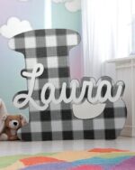 INICIAL MÁS NOMBRE MADERA METACRILATO BEBE NIÑO DECORACIÓN QUE TIERNO LAS PALMAS CANARIAS