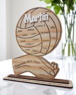 PLACA ENTRENADOR TROFEO FUTBOL BALONCESTO VOLEIBOL DEPORTE CANARIAS QUE TIERNO LAS PALMAS MADERA PERSONALIZADO FIN DE CURSO TEMPORADA