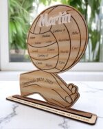 PLACA ENTRENADOR TROFEO FUTBOL BALONCESTO VOLEIBOL DEPORTE CANARIAS QUE TIERNO LAS PALMAS MADERA PERSONALIZADO FIN DE CURSO TEMPORADA