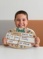 PIZARRA PRIMER Y ÚLTIMO DÍA QUE TIERNO LAS PALMAS CANARIAS PERSONALIZADO MADERA METACRILATO COLOR LASER
